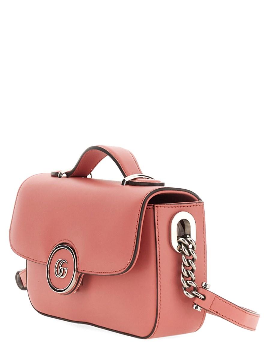 GUCCI MINI BORSA A SPALLA PETITE GG IN PELLE