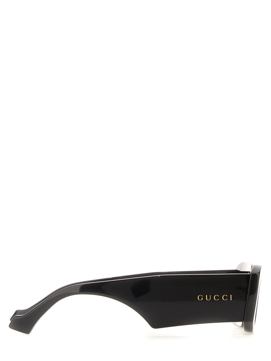 GUCCI OCCHIALE DA SOLE RETTANGOLARI IN ACETATO