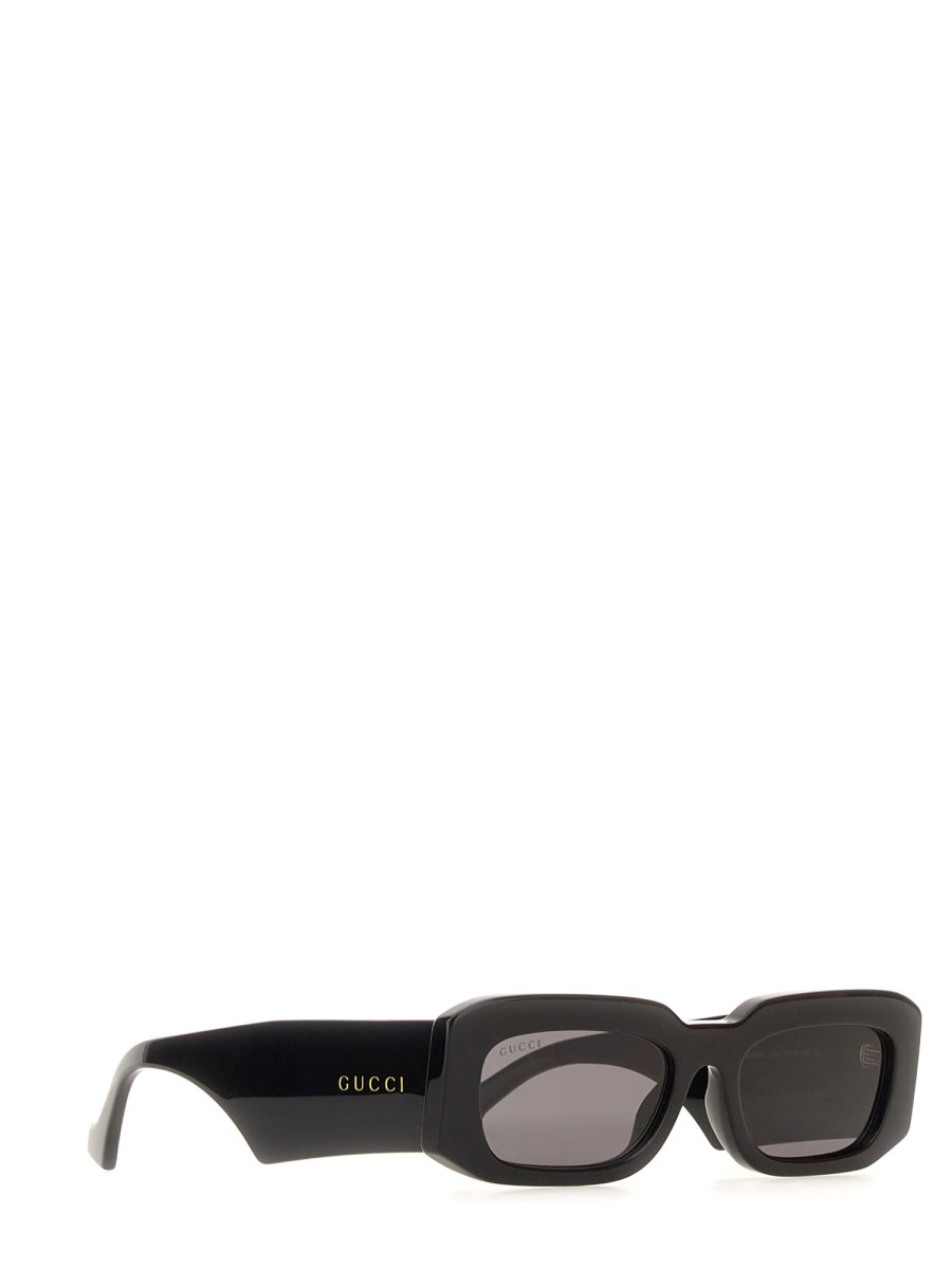 GUCCI OCCHIALE DA SOLE RETTANGOLARI IN ACETATO
