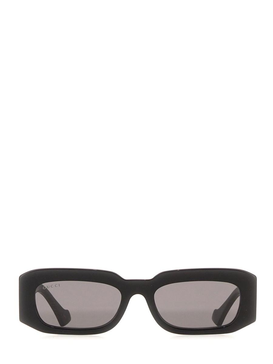 GUCCI OCCHIALE DA SOLE RETTANGOLARI IN ACETATO