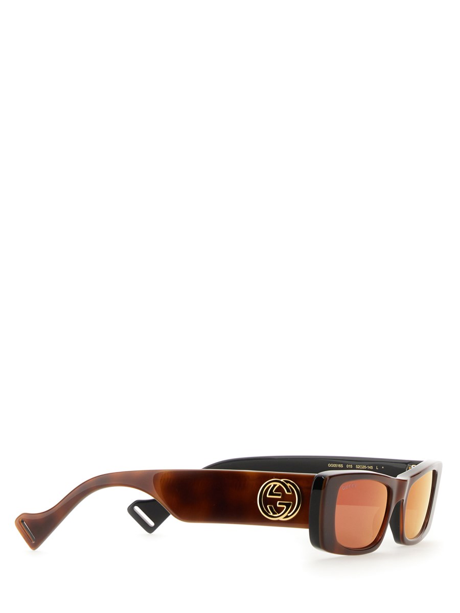 GUCCI OCCHIALE DA SOLE RETTANGOLARI