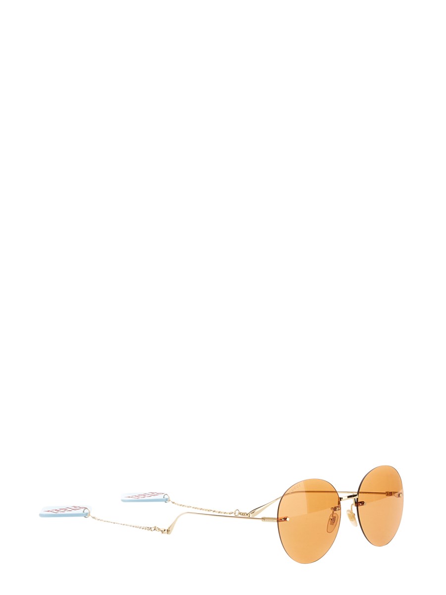 GUCCI OCCHIALE DA SOLE TIGER IN METALLO