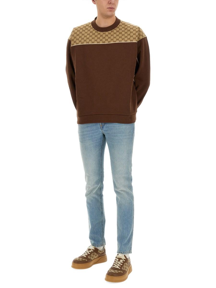 GUCCI PANTALONE ATTILLATO IN DENIM