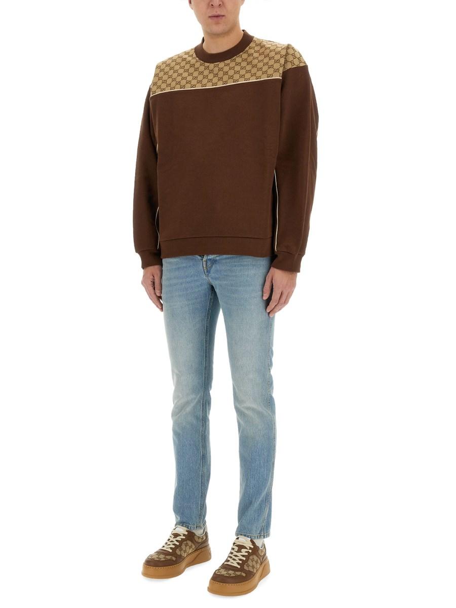 GUCCI PANTALONE ATTILLATO IN DENIM