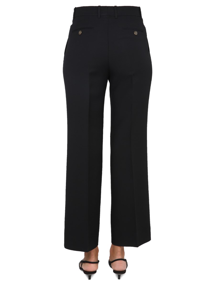 GUCCI PANTALONE CADY CREPE IN SETA E LANA