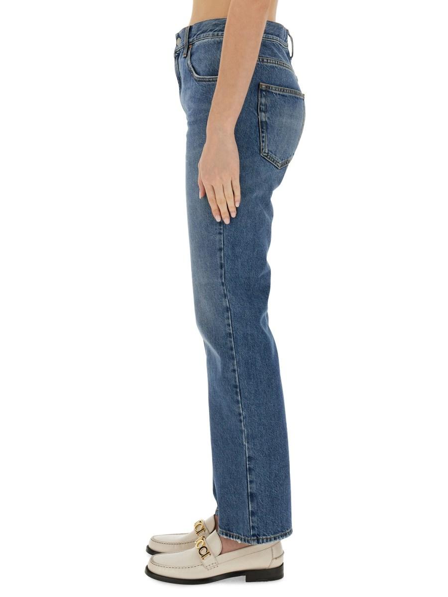 GUCCI PANTALONE IN DENIM CON MORSETTO SLIM