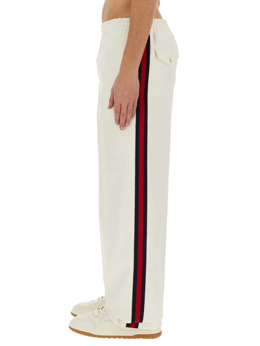 GUCCI PANTALONE IN DRILL FLUIDO