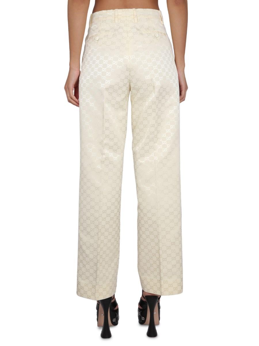 GUCCI PANTALONE IN FAGLIA DI COTONE