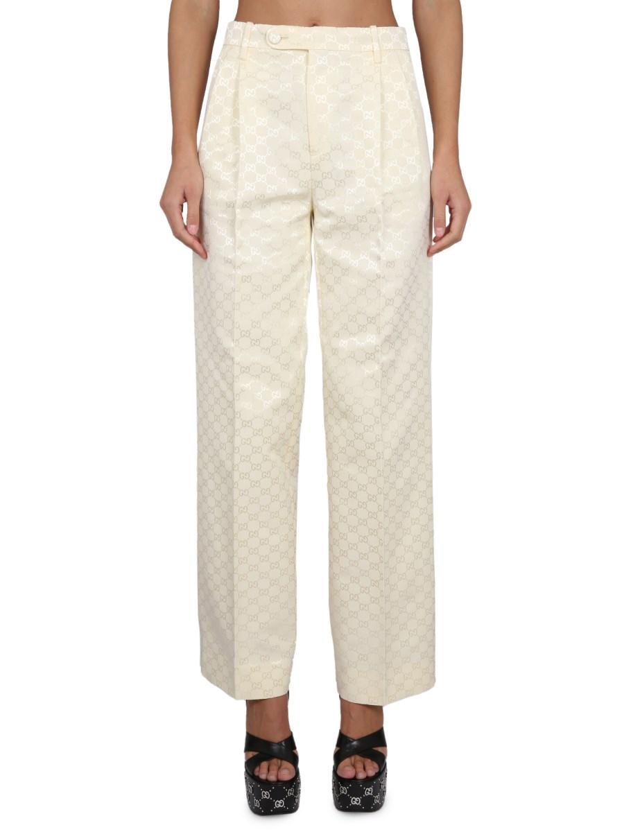 GUCCI PANTALONE IN FAGLIA DI COTONE