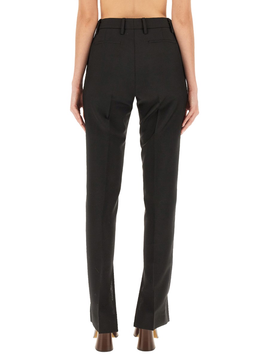 GUCCI PANTALONE IN LANA MOHAIR CON MORSETTO