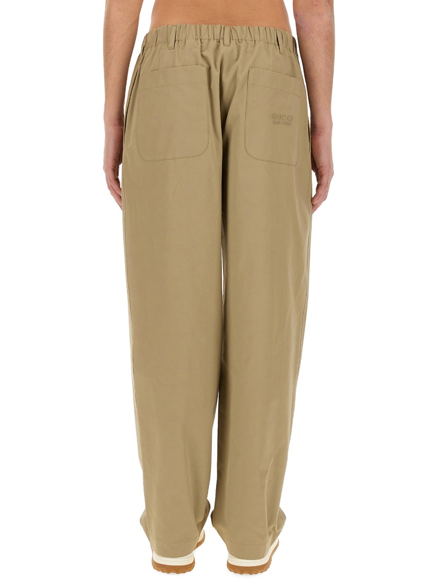 GUCCI PANTALONE IN POPELINE DI COTONE PESANTE