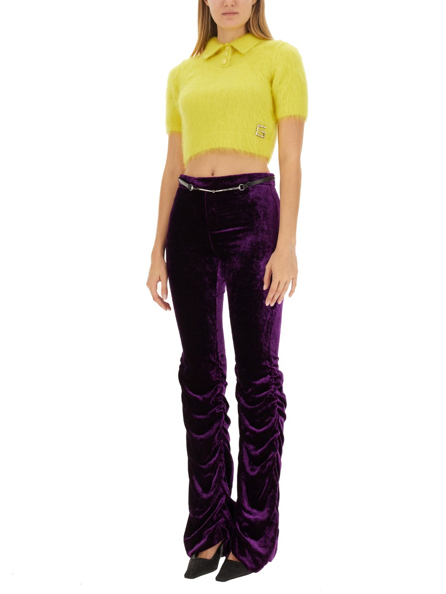 GUCCI PANTALONE IN VELLUTO