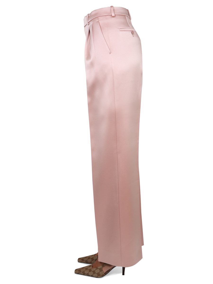 GUCCI PANTALONE TAGLIO DRITTO IN RASO