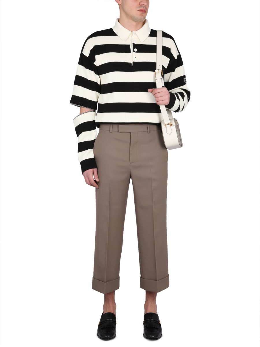 GUCCI POLO IN MAGLIA CON MANICHE STACCABILI