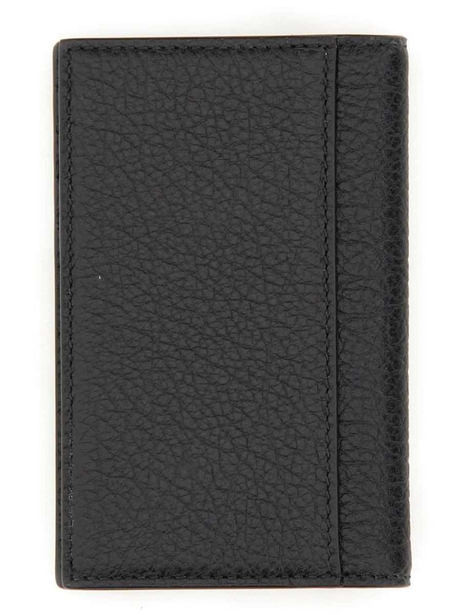 GUCCI PORTAFOGLIO IN PELLE MARTELLATA CON LOGO
