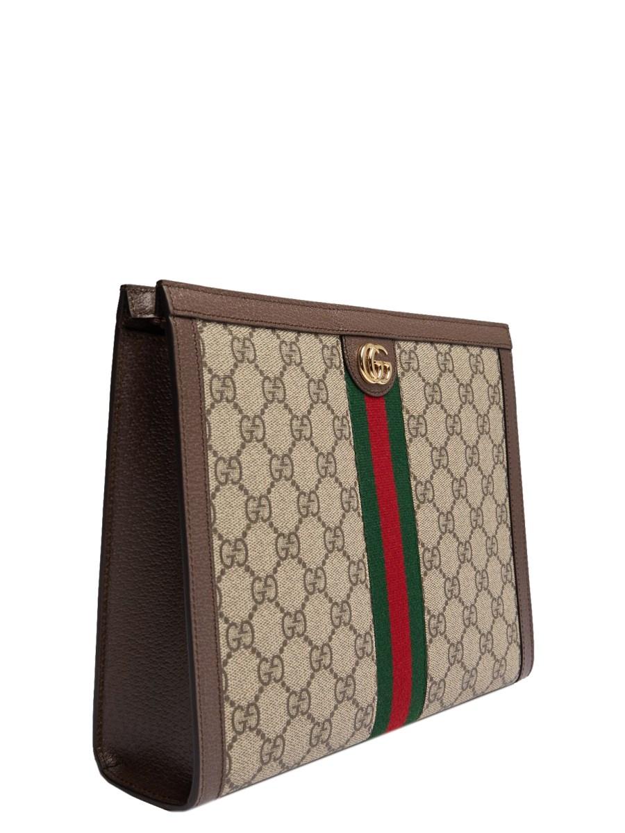 GUCCI POUCH OPHIDIA IN TESSUTO GG