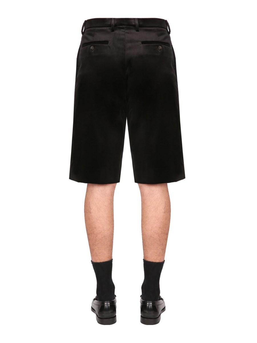 GUCCI SHORTS IN VELLUTO STRETCH