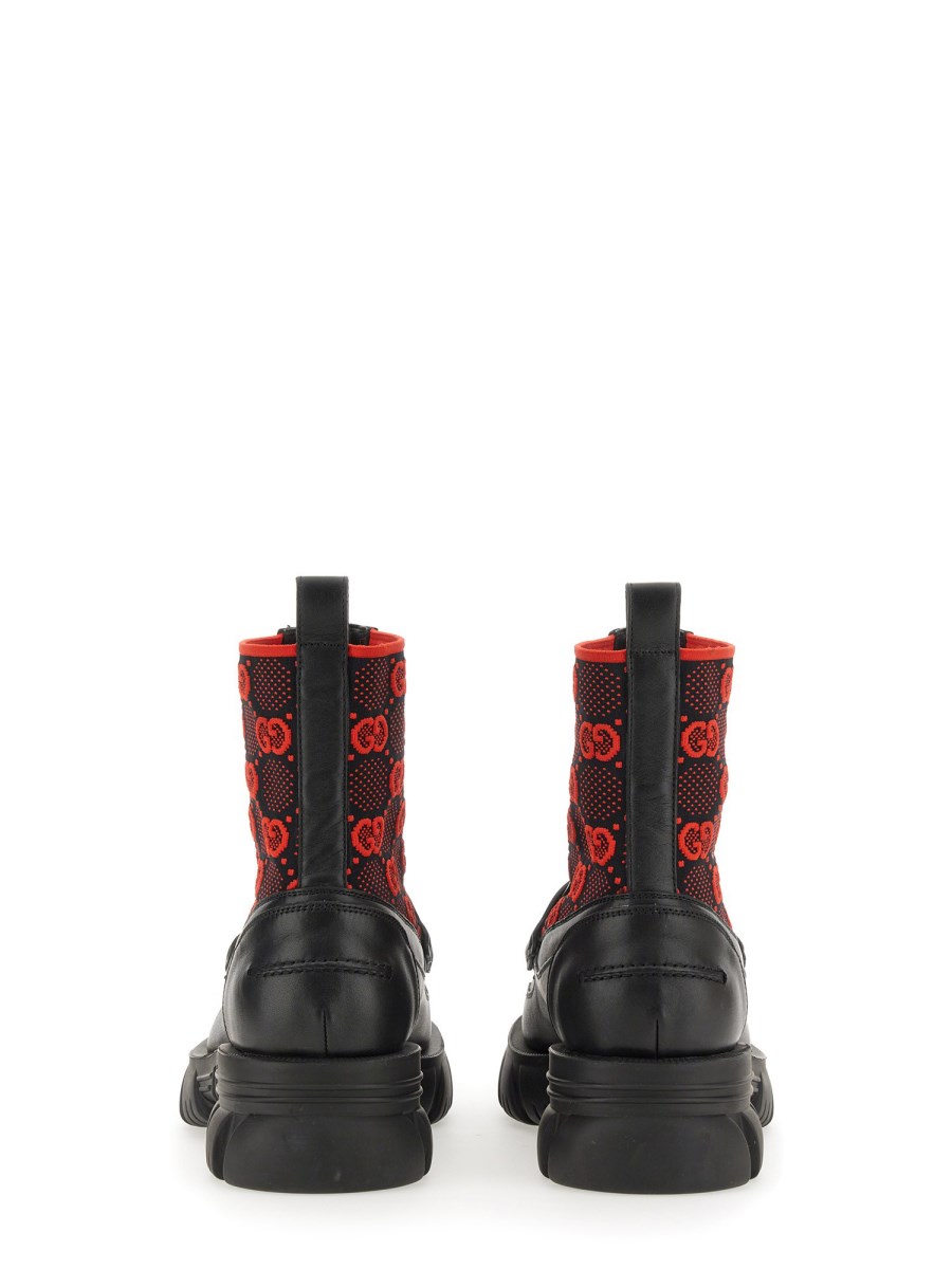 GUCCI STIVALE IN JERSEY GG CON MORSETTO