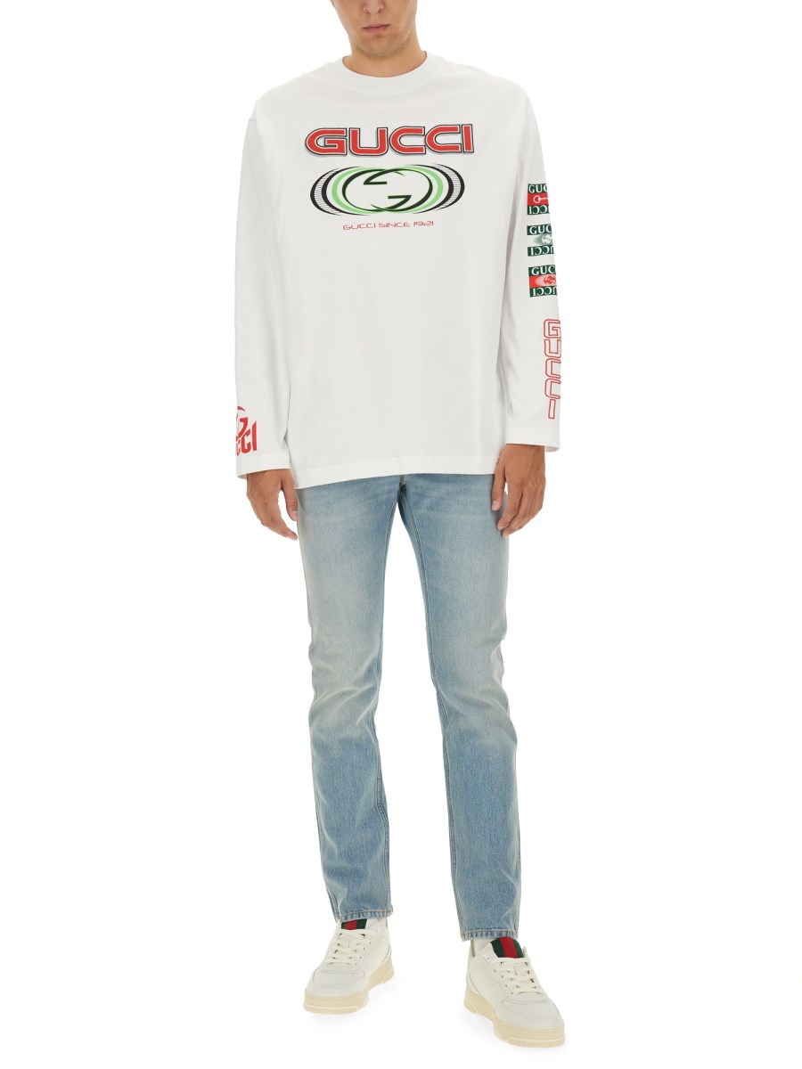 GUCCI T-SHIRT IN JERSEY DI COTONE