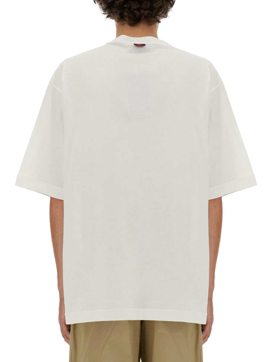 GUCCI T-SHIRT IN JERSEY DI COTONE CON RICAMO