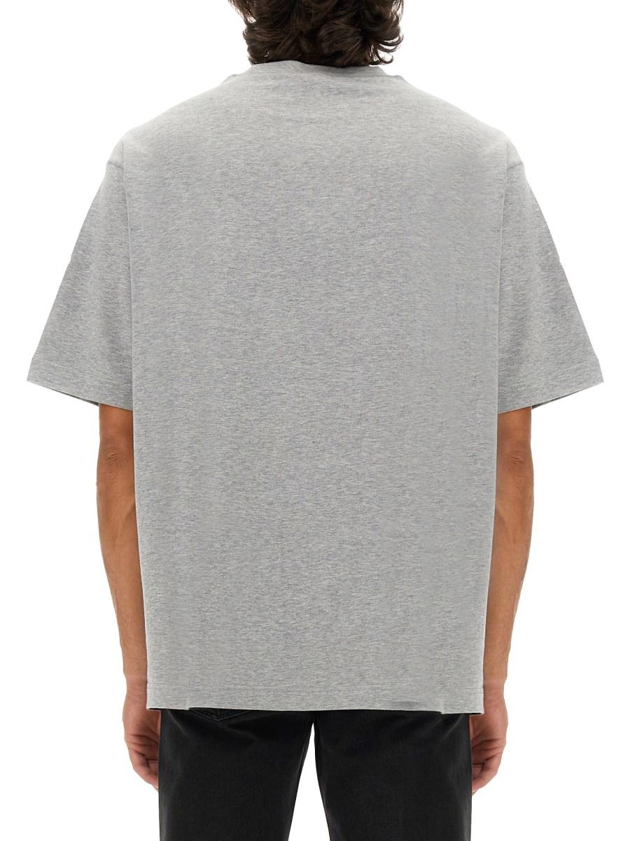 GUCCI T-SHIRT IN JERSEY DI COTONE CON STAMPA LOGO