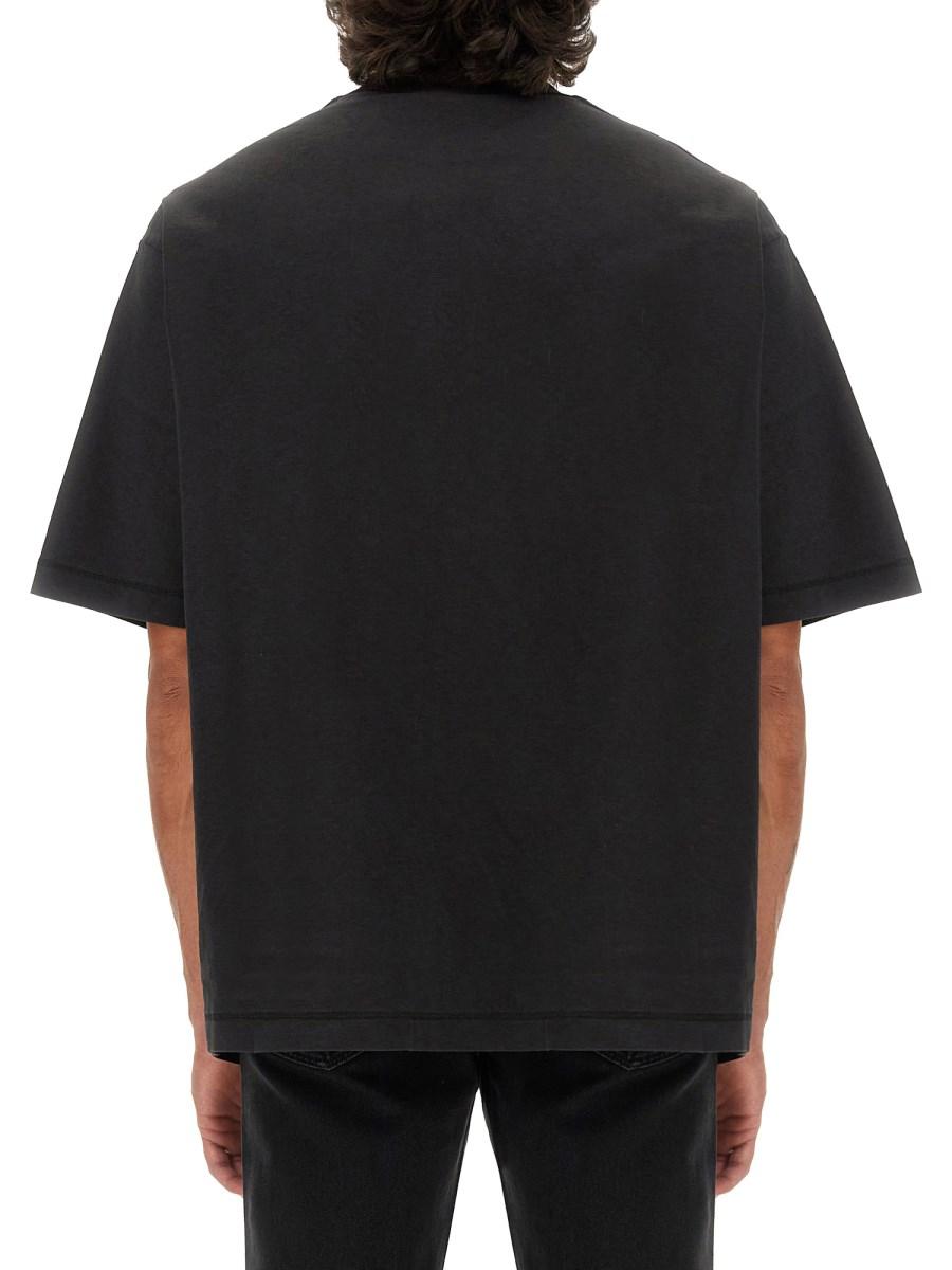 GUCCI T-SHIRT IN JERSEY DI COTONE CON STAMPA LOGO