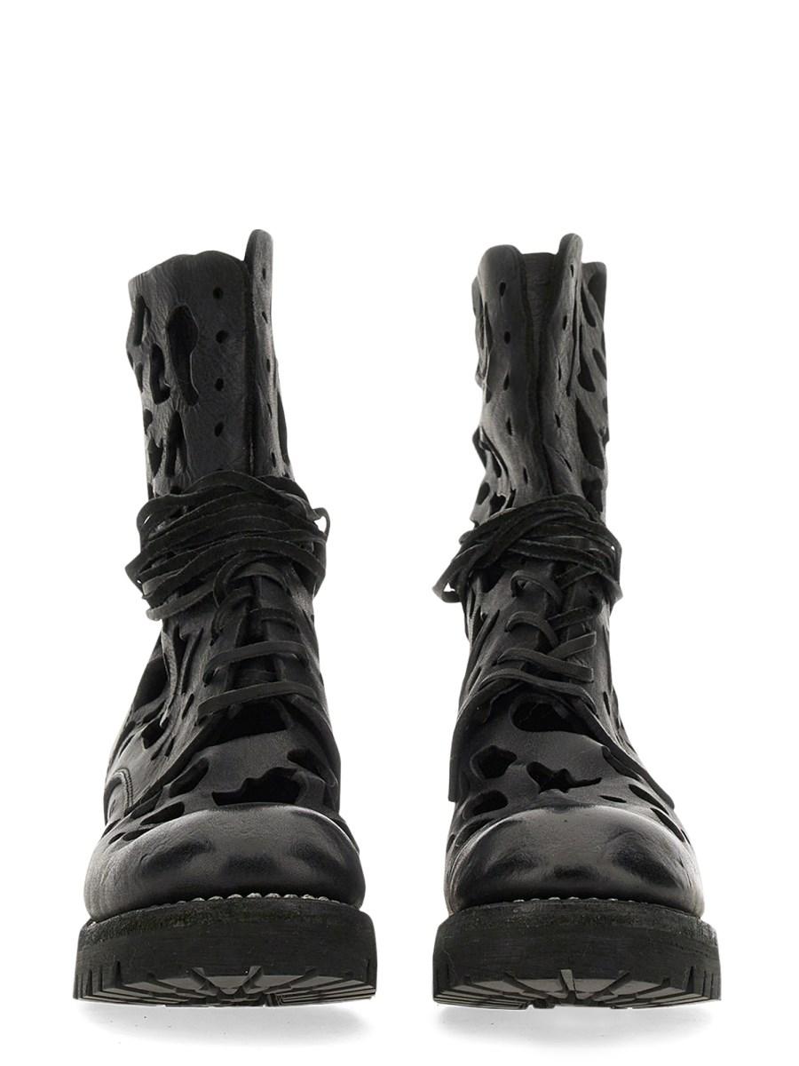 GUIDI STIVALETTO IN PELLE CON DETTAGLI CUT OUT