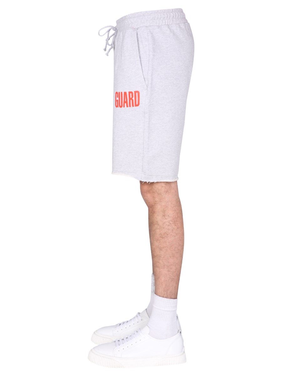 HELMUT LANG BERMUDA IN FELPA DI COTONE