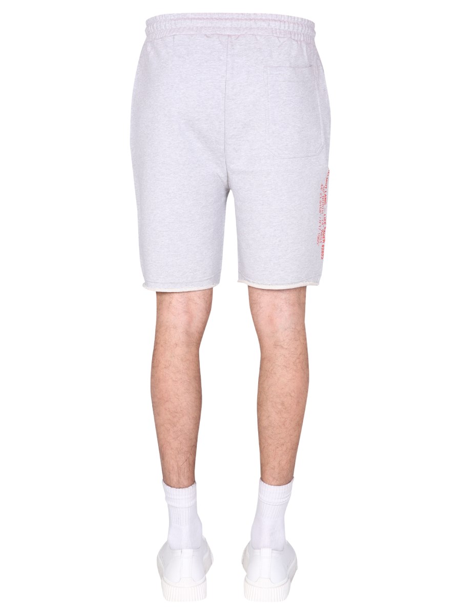 HELMUT LANG BERMUDA IN FELPA DI COTONE