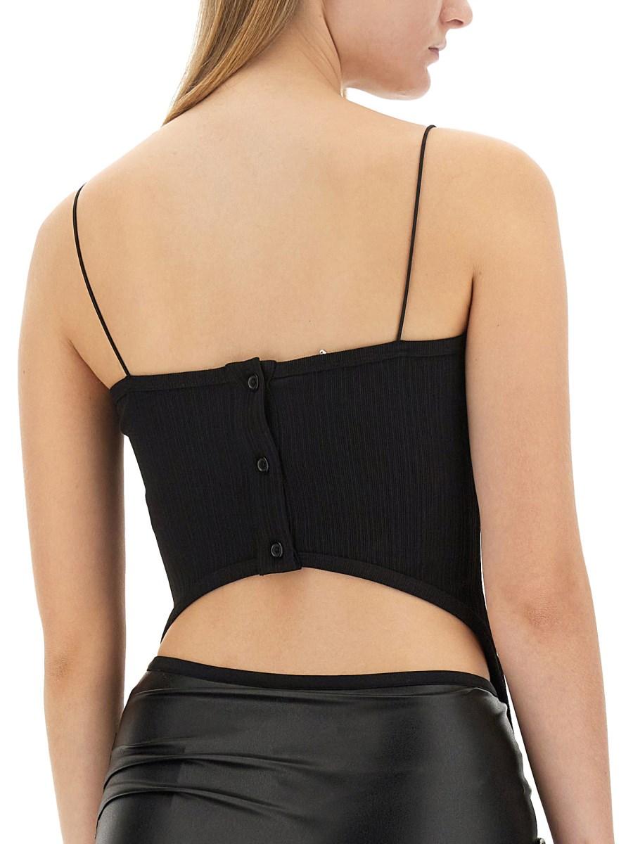 HELMUT LANG CANOTTA IN MAGLIA A COSTE