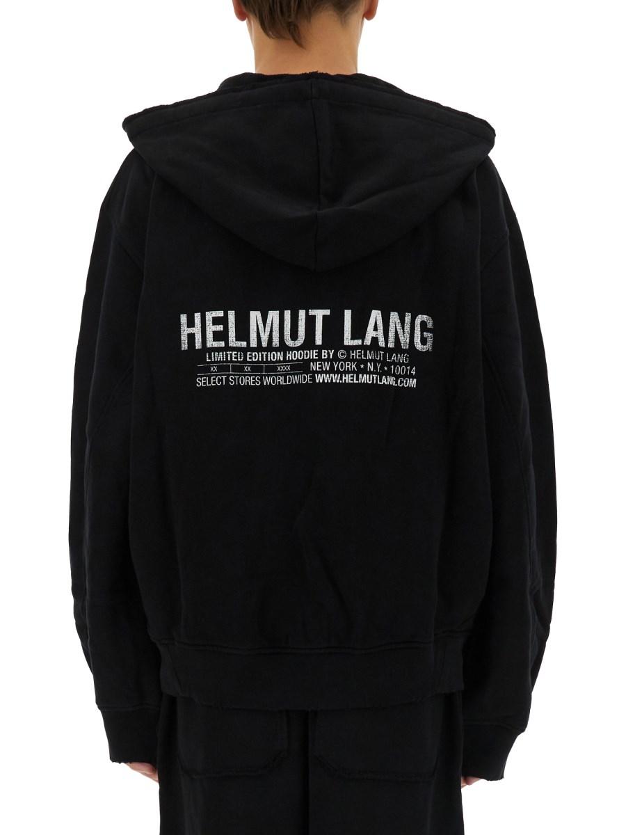 HELMUT LANG FELPA IN COTONE CON LOGO