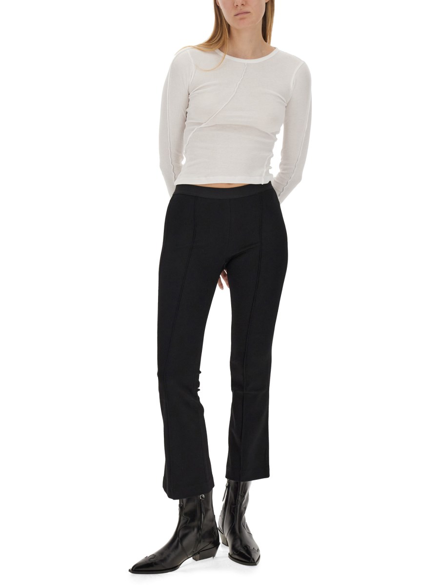 HELMUT LANG MAGLIA CROPPED FIT IN COTONE