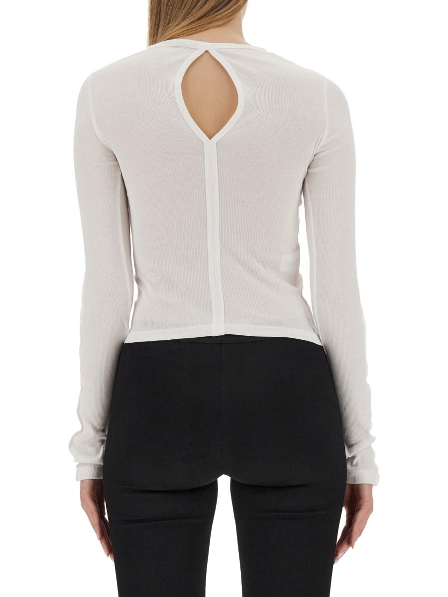 HELMUT LANG MAGLIA CROPPED FIT IN COTONE