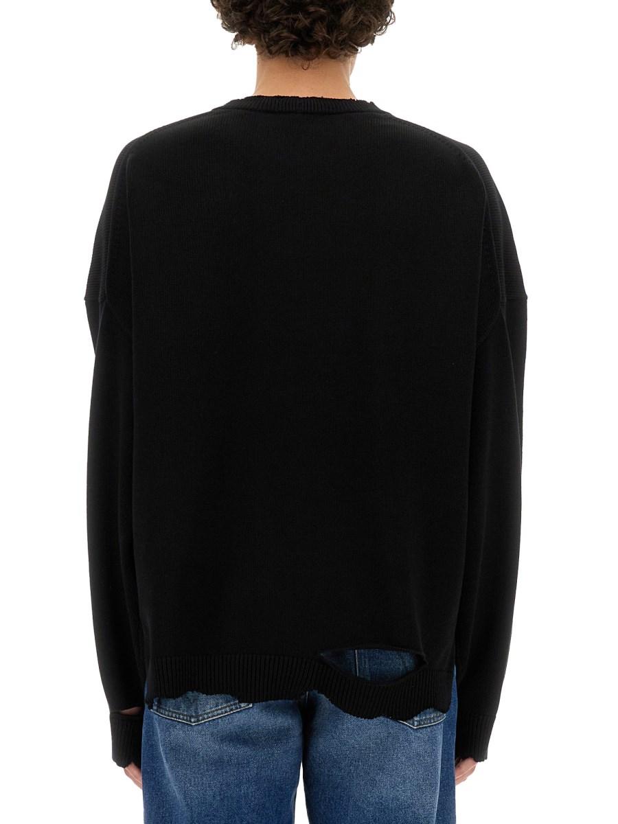 HELMUT LANG MAGLIA DISTRESSED