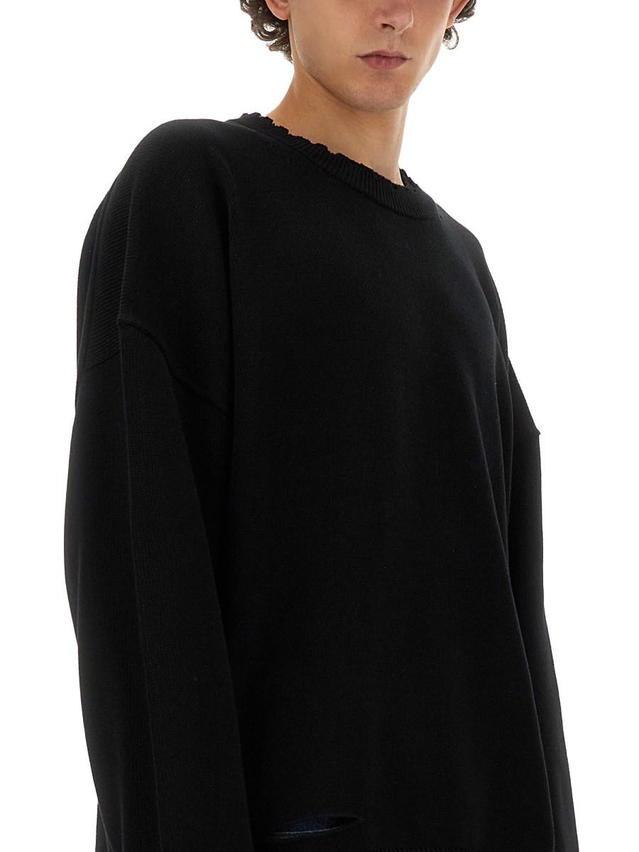 HELMUT LANG MAGLIA DISTRESSED