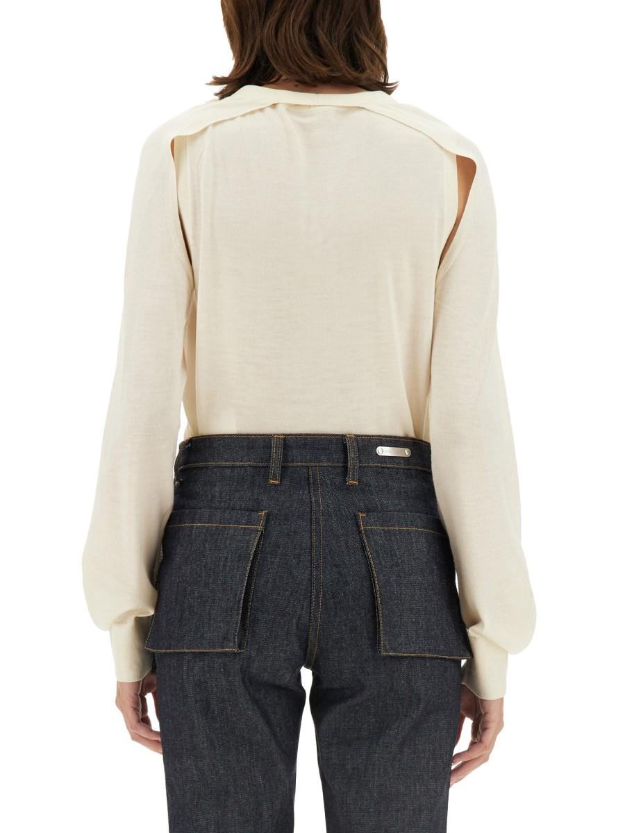 HELMUT LANG MAGLIA IN LANA E SETA