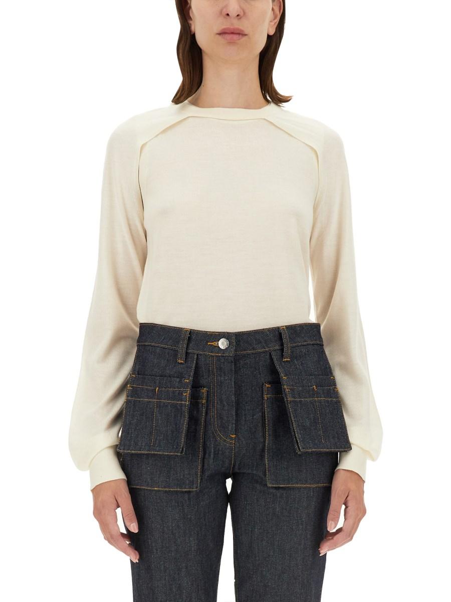 HELMUT LANG MAGLIA IN LANA E SETA