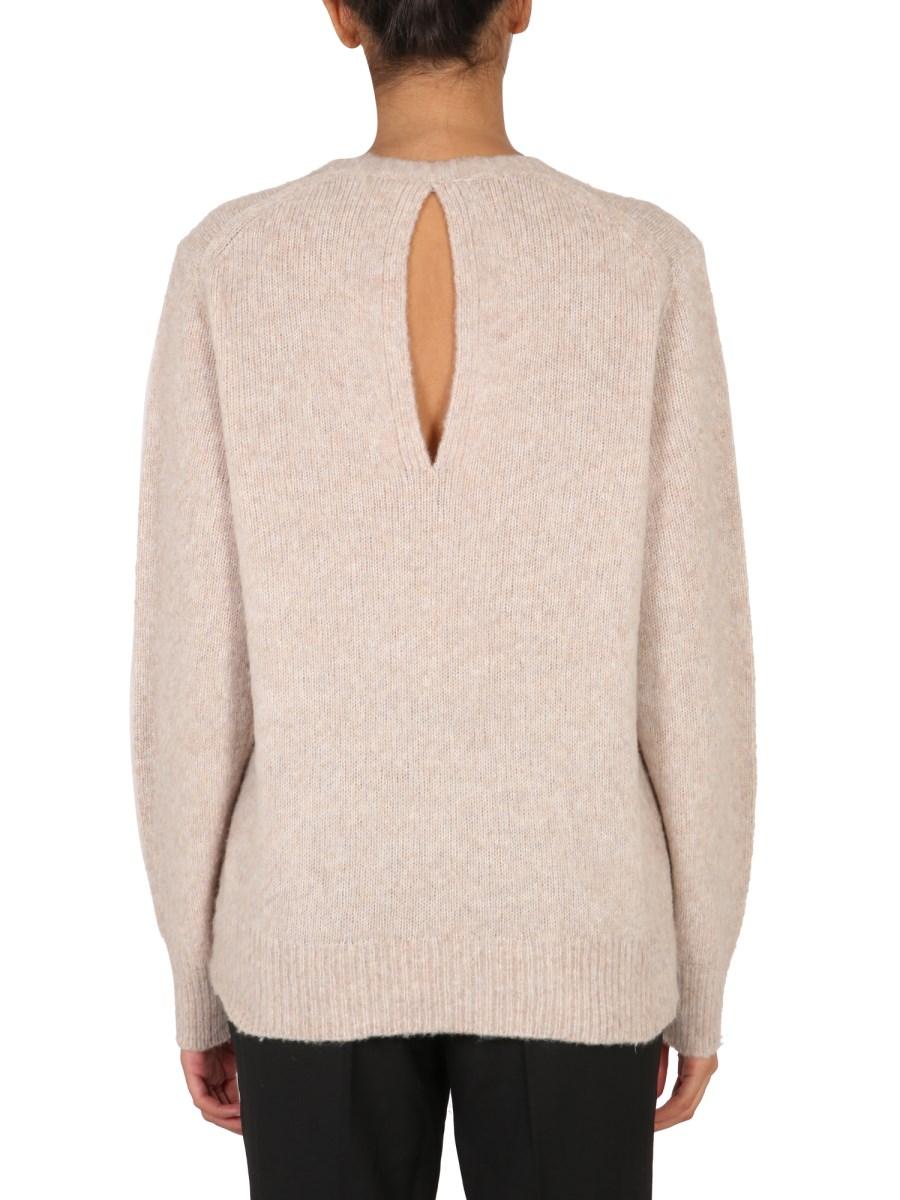 HELMUT LANG MAGLIA IN LANA MERINO GIROCOLLO