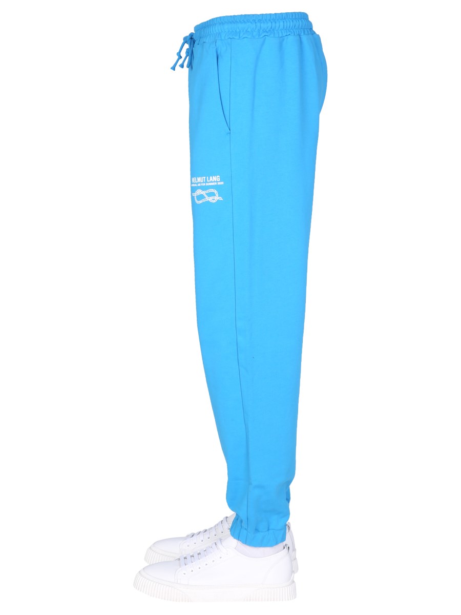 HELMUT LANG PANTALONE JOGGING "KNOT" IN COTONE