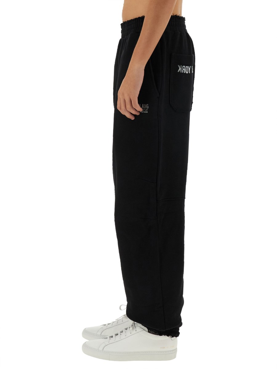 HELMUT LANG PANTALONE NEW YORK IN FELPA DI COTONE