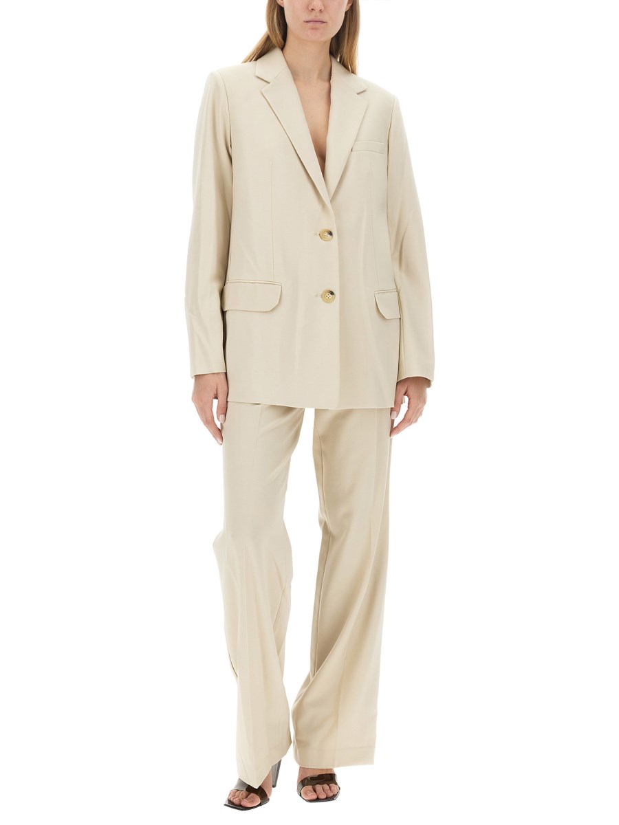 HELMUT LANG PANTALONE WIDE LEG IN LANA