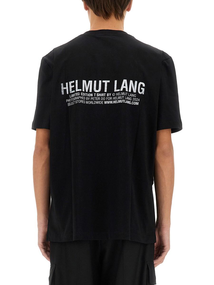 HELMUT LANG T-SHIRT IN JERSEY DI COTONE CON LOGO