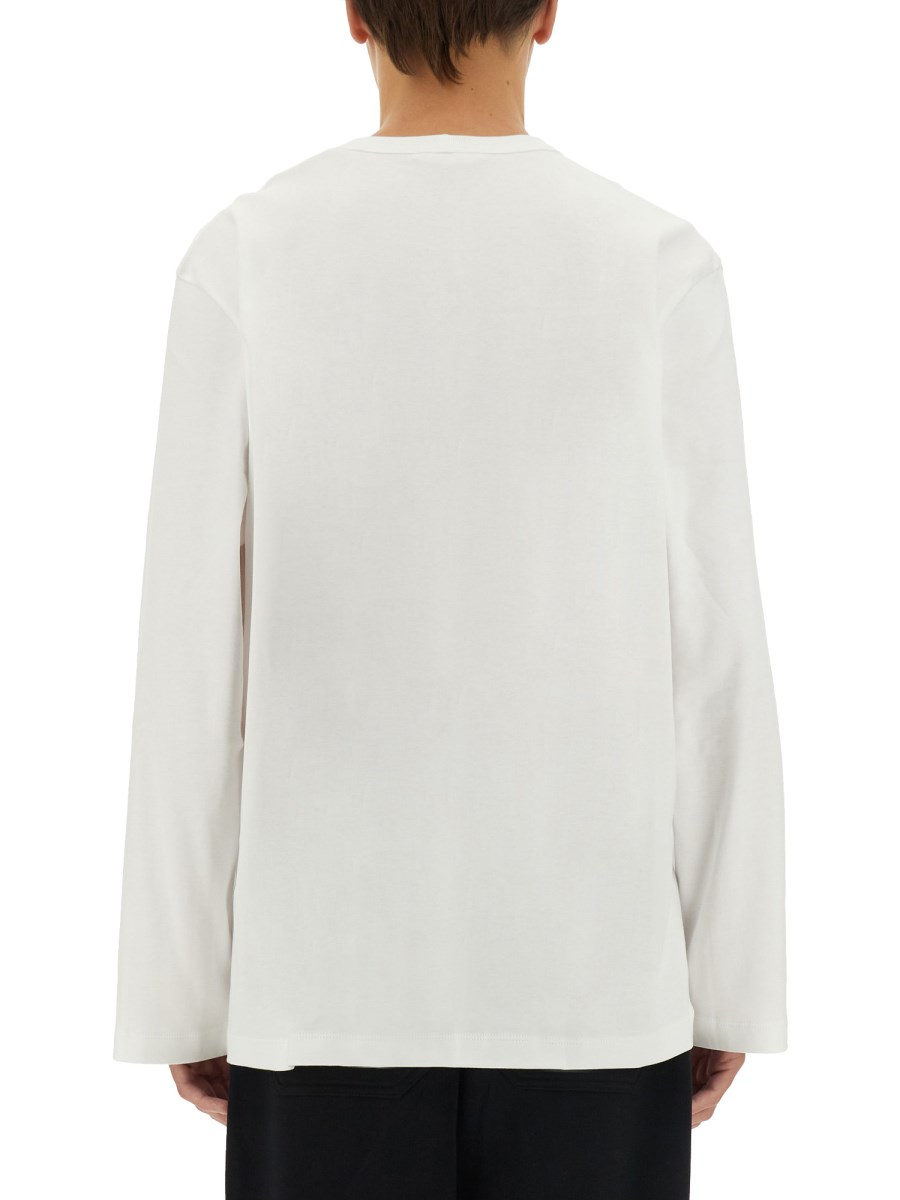 HELMUT LANG T-SHIRT IN JERSEY DI COTONE CON LOGO