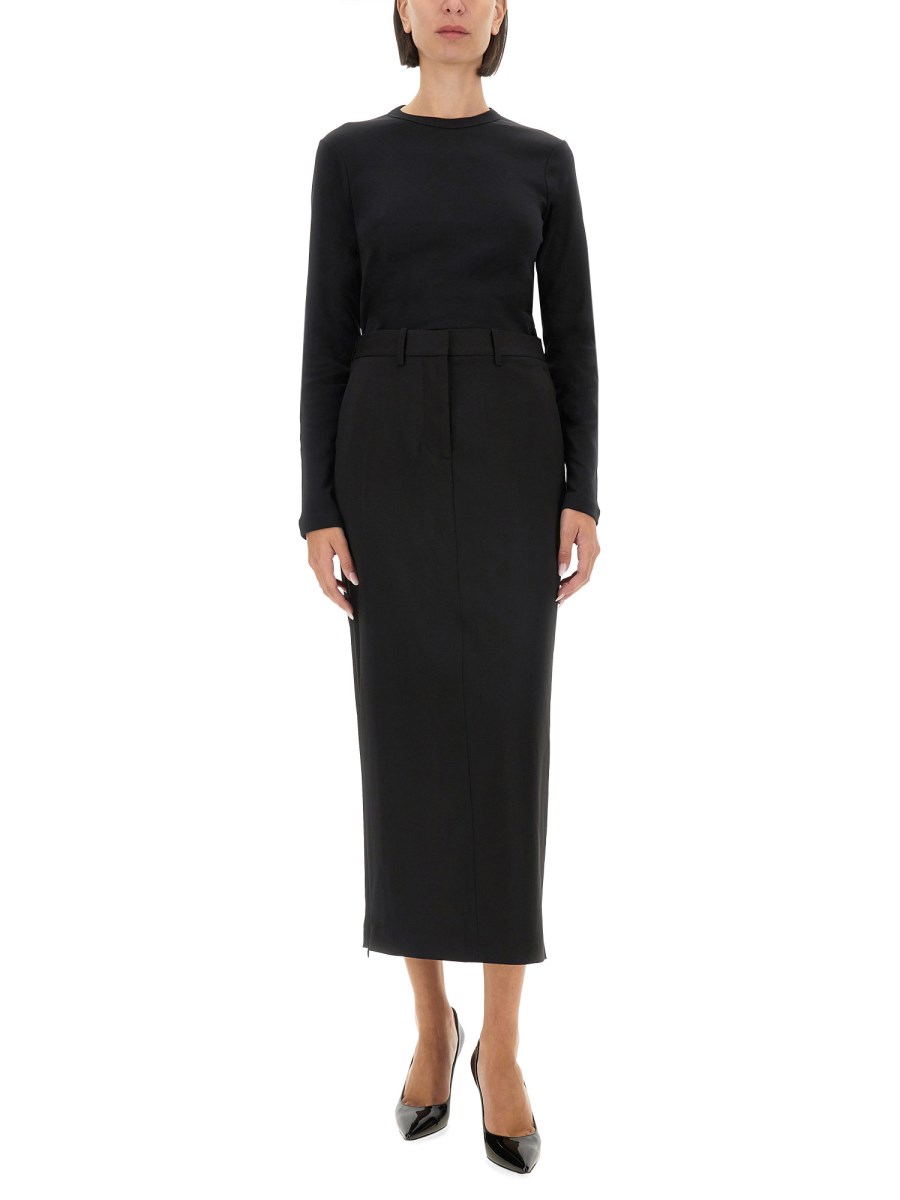 HELMUT LANG T-SHIRT SLIM FIT CON LOGO