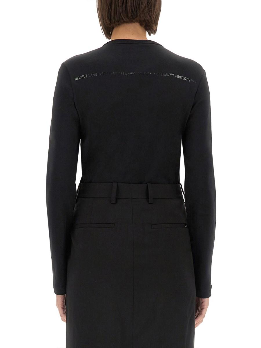 HELMUT LANG T-SHIRT SLIM FIT CON LOGO