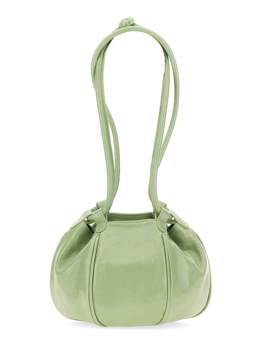 HEREU BORSA "GLOBUL" MINI IN PELLE CRINKLED GLOSSY