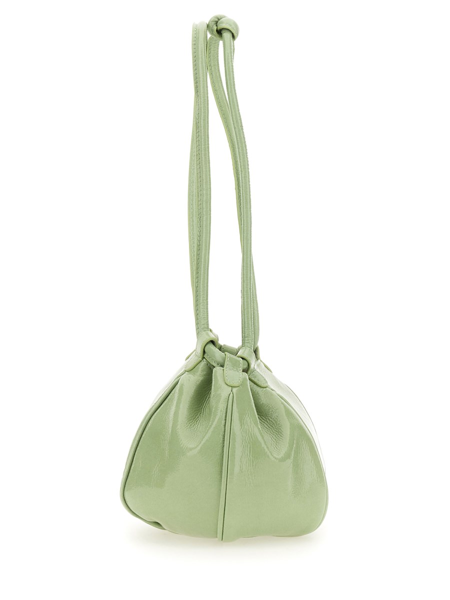 HEREU BORSA "GLOBUL" MINI IN PELLE CRINKLED GLOSSY