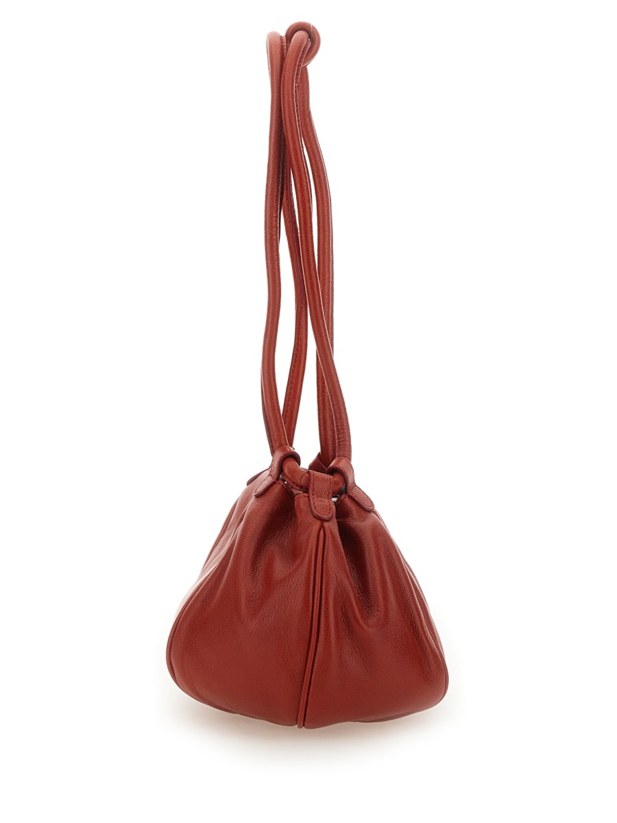 HEREU BORSA GLOBUL MINI SUPPLE SHINY IN PELLE