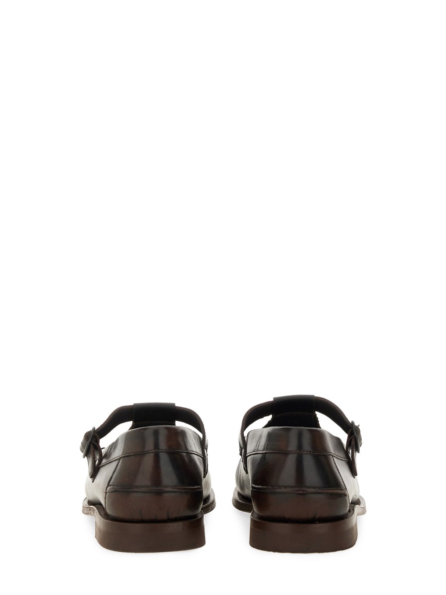 HEREU MOCASSINO T-BAR ALBER IN PELLE