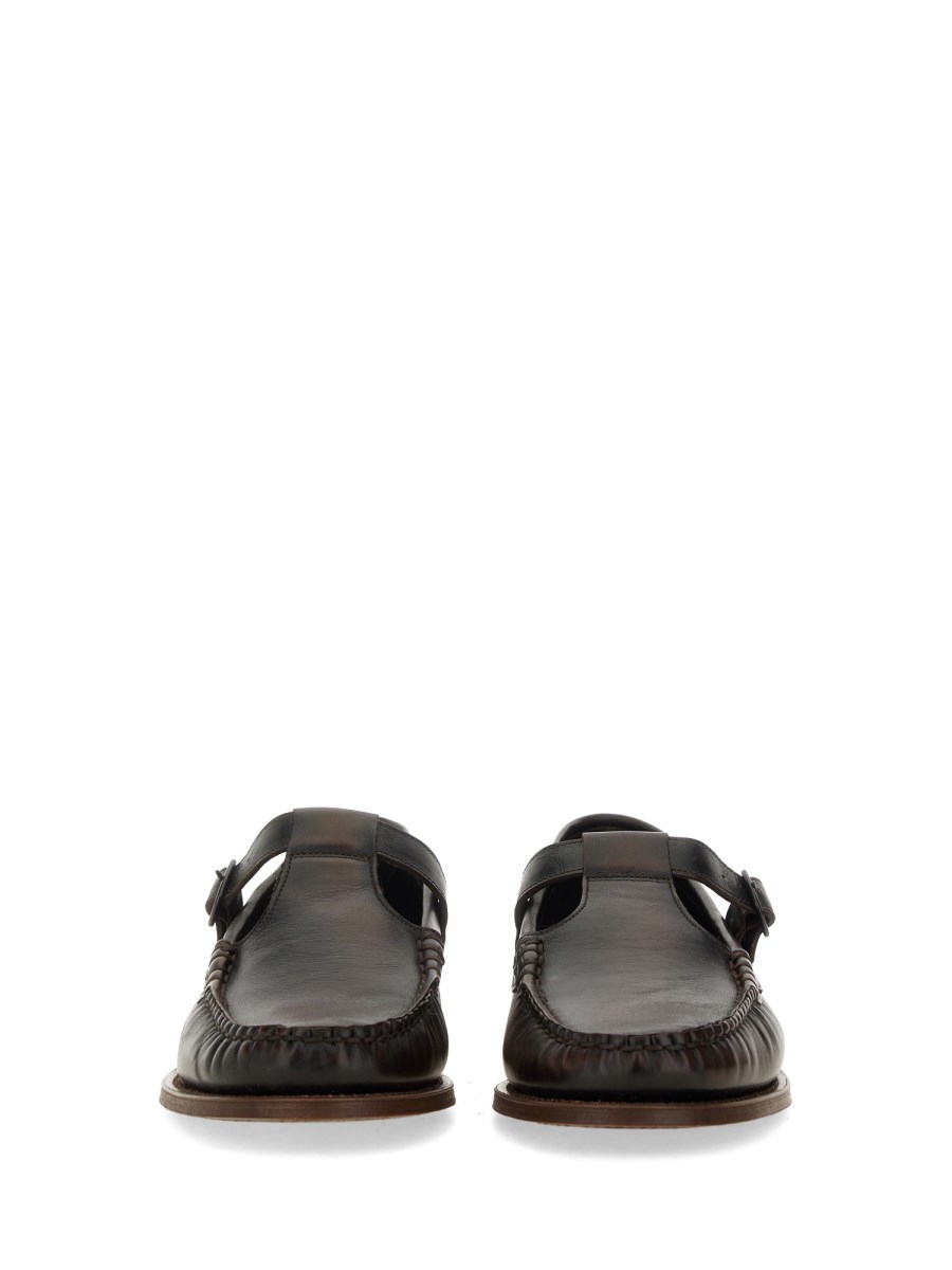 HEREU MOCASSINO T-BAR ALBER IN PELLE